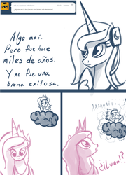 Size: 960x1335 | Tagged: safe, princess celestia, princess luna, g4, preguntale a luna, spanish, tumblr