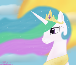 Size: 3000x2552 | Tagged: safe, artist:mikoruthehedgehog, princess celestia, alicorn, pony, g4, high res