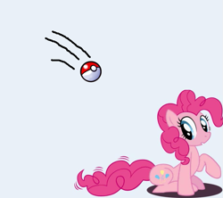 Size: 929x826 | Tagged: safe, pinkie pie, g4, poké ball, pokémon, twitchy tail