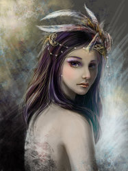 Size: 900x1202 | Tagged: safe, artist:fantazyme, rarity, human, g4, beautiful, detailed, female, hair chain, humanized, solo