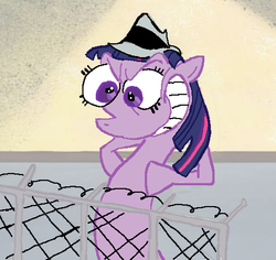 Size: 490x463 | Tagged: safe, twilight sparkle, g4, don't whizz on the electric fence, ren and stimpy