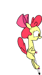 Size: 269x473 | Tagged: safe, artist:justdayside, apple bloom, earth pony, pony, g4, adorabloom, animated, apple bloom's bow, bouncing, bow, cute, female, filly, foal, frame by frame, hair bow, pogo stick, simple background, solo, transparent background