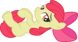 Size: 2676x1452 | Tagged: safe, artist:leopurofriki, apple bloom, g4, bedroom eyes, simple background, transparent background