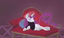 Size: 1511x899 | Tagged: safe, artist:enma-darei, rarity, pony, unicorn, g4, beatnik rarity, beret, clothes, draw me like one of your french girls, female, hat, solo, sweater