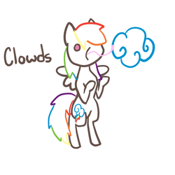 Size: 700x700 | Tagged: artist needed, source needed, safe, rainbow dash, g4, clowds