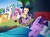 Size: 1700x1274 | Tagged: safe, artist:madmax, applejack, fluttershy, pinkie pie, princess celestia, rainbow dash, rarity, shining armor, twilight sparkle, alicorn, earth pony, pegasus, pony, unicorn, g4, abuse, angry, apple, bad dream, banishment, bed, betrayal, crying, dirt, dirty, dream, eyes closed, feels, female, floppy ears, flying, frown, glare, gritted teeth, hate, hoof hold, injured, lidded eyes, mane six, mare, mud, muddy, nightmare, open mouth, pillow, raised hoof, rock, rotten apple, sad, scared, sleeping, spread wings, throwing, twilybuse, unicorn twilight, wings, yelling