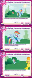 Size: 625x1493 | Tagged: safe, edit, rainbow dash, scootaloo, spitfire, pegasus, pony, g4, magical moments storybook, stalker