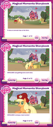 Size: 625x1493 | Tagged: safe, edit, applejack, earth pony, pony, g4, hat, magical moments storybook, missing accessory, solo, sweet apple acres