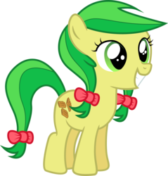 Size: 1975x2070 | Tagged: safe, artist:terton, apple fritter, earth pony, pony, g4, apple family member, female, filly, filly apple fritter, foal, simple background, solo, transparent background, vector