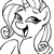 Size: 945x945 | Tagged: safe, artist:megasweet, rarity, pony, g4, female, monochrome, oh you, solo