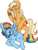 Size: 443x588 | Tagged: safe, artist:lulubell, applejack, rainbow dash, earth pony, pegasus, pony, g4, bipedal, bondage, collar, female, leash, lesbian, mare, pet play, ship:appledash, shipping, simple background, transparent background