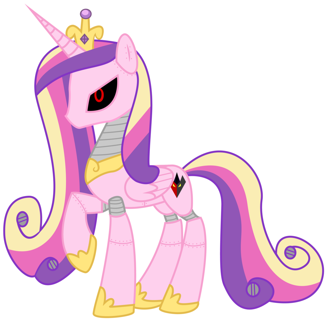 Safe Artist Frankleonhart Princess Cadance Pony Robot