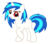 Size: 450x400 | Tagged: safe, artist:g-vitani, dj pon-3, vinyl scratch, pony, unicorn, g4, female, mare, raised hoof, simple background, solo, transparent background