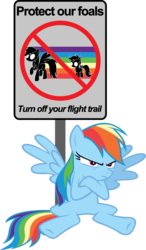 Size: 6000x10285 | Tagged: safe, artist:yoshimon1, rainbow dash, scootaloo, pony, g4, absurd resolution, crossed arms, sign, simple background, solo, transparent background