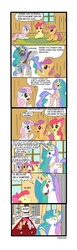 Size: 1240x4015 | Tagged: safe, artist:ciriliko, apple bloom, princess celestia, scootaloo, sweetie belle, g4, comic, cutie mark crusaders, trollestia