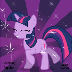 Size: 400x398 | Tagged: safe, artist:drud14, twilight sparkle, pony, unicorn, g4, dancing, female, flash, mare, show accurate, solo, unicorn twilight