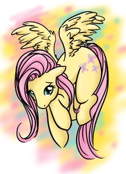 Size: 397x549 | Tagged: safe, artist:fluffikitten, fluttershy, pony, g4, female, solo