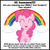 Size: 653x654 | Tagged: safe, pinkie pie, g4, eyes closed, fake, happy, image macro, meat, meta, mouthpiece, rainbow, text