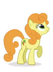 Size: 2386x3246 | Tagged: safe, artist:kna, carrot top, golden harvest, earth pony, pony, g4, background pony, cute, female, high res, looking up, mare, raised hoof, simple background, solo, transparent background, vector