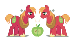 Size: 3118x1765 | Tagged: safe, artist:kna, big macintosh, earth pony, pony, g4, male, simple background, stallion, transparent background, vector