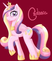 Size: 720x850 | Tagged: safe, artist:smilyxalli, princess cadance, alicorn, pony, g4, female, horn, horn ring, solo