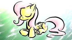 Size: 1366x768 | Tagged: dead source, safe, artist:yalcahoon, fluttershy, pony, g4, female, solo