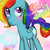 Size: 500x500 | Tagged: dead source, safe, artist:girlygirlsketches, rainbow dash, pony, g4, female, solo