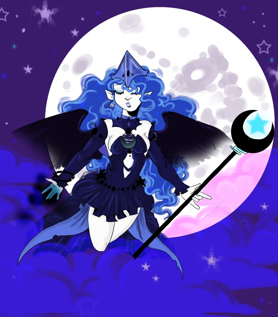 67400 Safe Artistdemonyojimbo11 Nightmare Moon Human G4