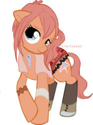 Size: 500x673 | Tagged: safe, artist:kitchiki, final fantasy, ponified, simple background, solo, transparent background