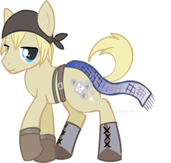 Size: 708x675 | Tagged: safe, artist:kitchiki, final fantasy, ponified, simple background, solo, transparent background