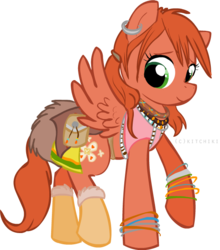 Size: 572x649 | Tagged: safe, artist:kitchiki, final fantasy, ponified, simple background, solo, transparent background