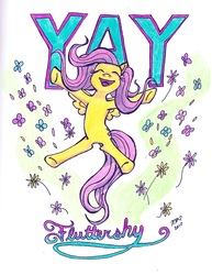Size: 1366x1772 | Tagged: safe, artist:docpride, fluttershy, g4, yay