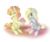 Size: 1409x1171 | Tagged: safe, artist:v-invidia, carrot top, derpy hooves, golden harvest, pegasus, pony, g4, female, lesbian, mare, ship:derpytop, shipping