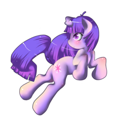 Size: 791x820 | Tagged: safe, artist:crownofspadez, twilight sparkle, pony, unicorn, g4, blushing, female, mare, simple background, solo, transparent background