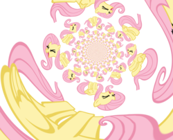 Size: 995x803 | Tagged: safe, artist:g-vitani, fluttershy, pony, g4, cyriak, flutteryay, recursion, surreal, wat, yay