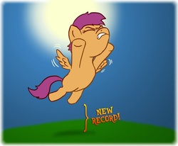 Size: 700x578 | Tagged: safe, artist:fadri, scootaloo, pony, g4, female, scootaloo can't fly, solo