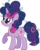 Size: 3691x4604 | Tagged: safe, artist:moongazeponies, twilight sparkle, pony, unicorn, g4, alternate hairstyle, female, mare, raised hoof, simple background, smiling, solo, transparent background, unicorn twilight