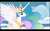 Size: 960x600 | Tagged: safe, edit, edited screencap, screencap, princess celestia, alicorn, pony, g4, sonic rainboom (episode), caption, female, mare, solo, text, youtube caption