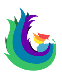 Size: 1028x1292 | Tagged: safe, artist:themagicwalrus, part of a set, rainbow dash, pegasus, pony, g4, bust, female, flower, flower in hair, lineless, mare, minimalist, portrait, profile, simple background, solo, transparent background