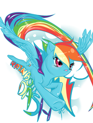 Size: 640x840 | Tagged: safe, artist:suzikoo, rainbow dash, pony, g4, female, solo