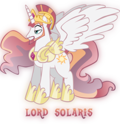 Size: 3563x3701 | Tagged: safe, artist:trotsworth, princess celestia, pony, g4, high res, prince solaris, rule 63, simple background, solo, transparent background, vector