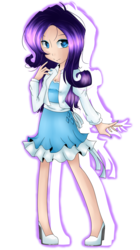 Size: 1305x2336 | Tagged: safe, artist:msmercurylamp, rarity, human, g4, humanized, solo