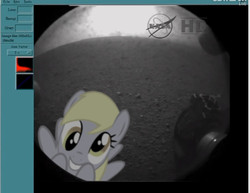 Size: 620x479 | Tagged: safe, derpy hooves, pegasus, pony, g4, curiosity, female, mare, mars