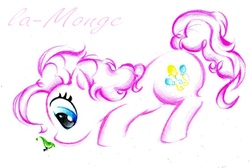 Size: 1125x757 | Tagged: safe, artist:la-monge, pinkie pie, earth pony, pony, g4, female, solo