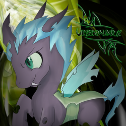 Size: 1024x1024 | Tagged: safe, oc, oc only, oc:aurus marz, changeling, fanfic:visionary, changeling oc, fanfic, fanfic art