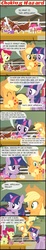 Size: 520x2800 | Tagged: safe, artist:yudhaikeledai, apple bloom, applejack, twilight sparkle, g4, choking hazard, comic, sugarcube corner