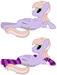 Size: 3000x4000 | Tagged: safe, artist:stinkehund, oc, oc only, oc:lavender, pegasus, pony, clothes, rope, socks, striped socks