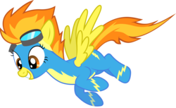 Size: 4325x2641 | Tagged: safe, artist:baumkuchenpony, spitfire, pegasus, pony, g4, season 2, .svg available, female, goggles, show accurate, simple background, solo, transparent background, vector, wonderbolts uniform