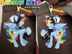 Size: 898x674 | Tagged: dead source, safe, artist:jeniak, rainbow dash, pony, g4, keychain, photo