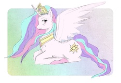 Size: 1280x880 | Tagged: safe, artist:peachei, princess celestia, alicorn, pony, g4, female, solo